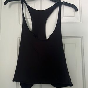 Cropped black muscle tee tank top! In good condition!
